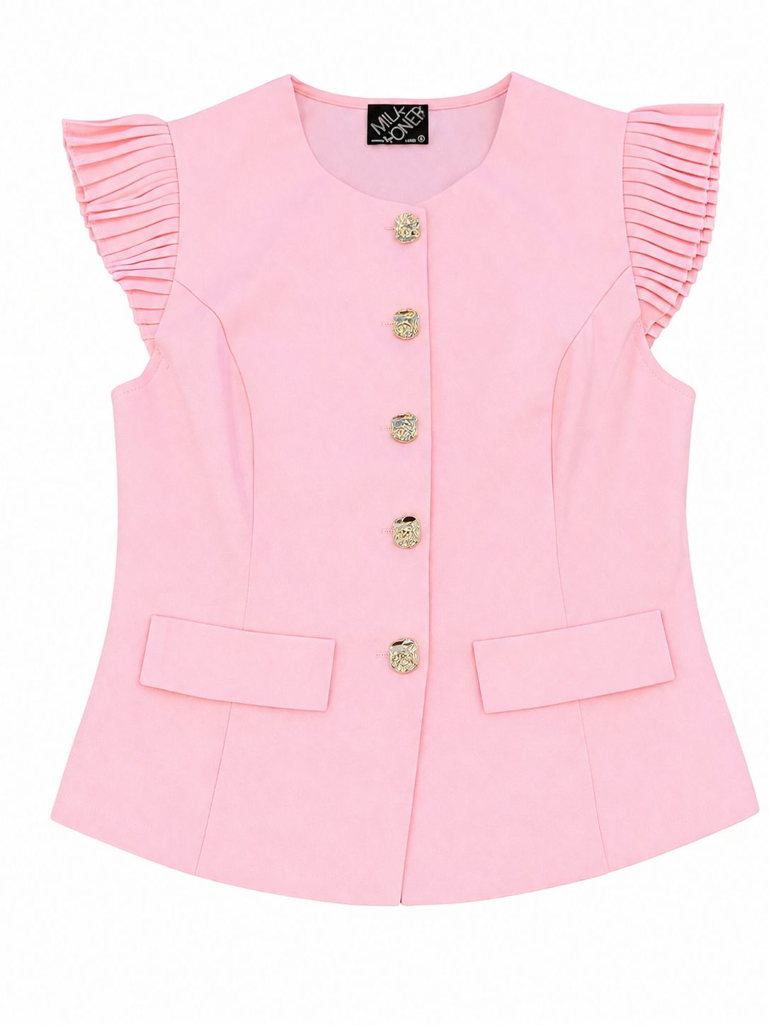 BLUSA ELEGANTE CON BOTONES DORADOS