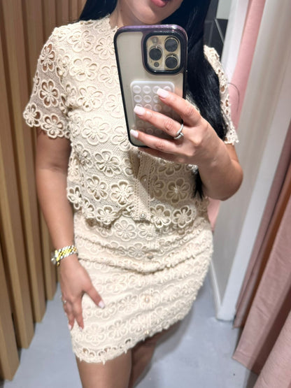 HERMOSO SET EN CROCHET DE FALDA