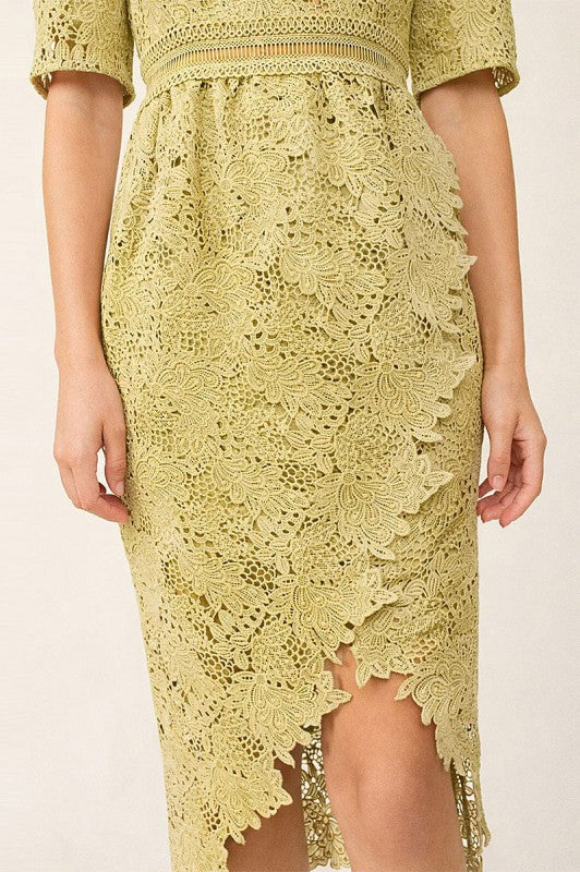 Crochet Midi Dress