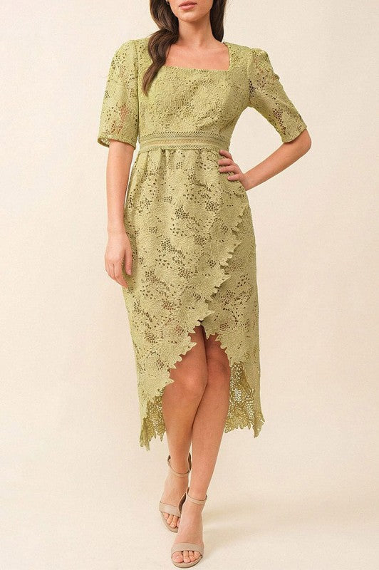 Crochet Midi Dress