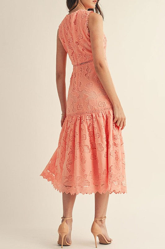 Midi Dress Peach