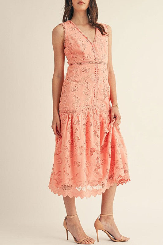 Midi Dress Peach