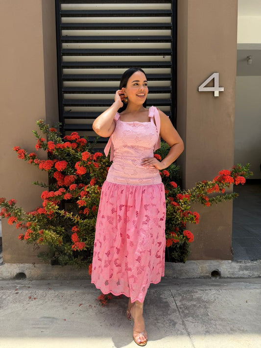 Romantic Dress Color Block