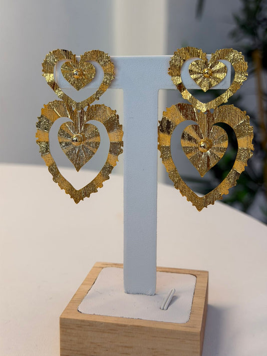 Pendientes tipo corazón