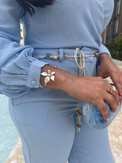 Set con Tela suave en Baby Blue