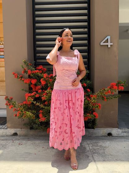 Romantic Dress Color Block