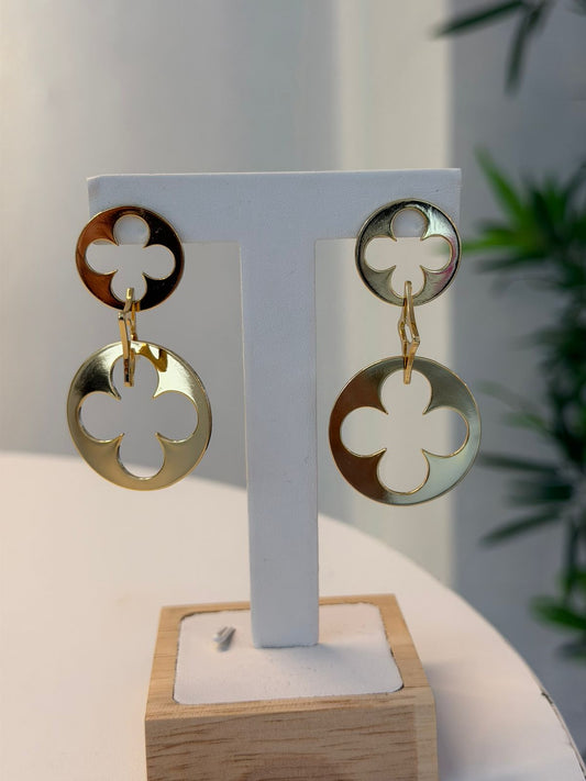 Aretes largos en Inox