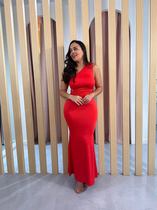 SET DE MAXI FALDA CON BROCHE ELEGANTE