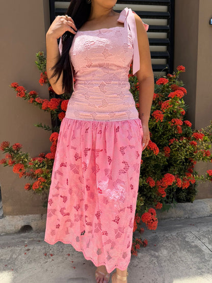 Romantic Dress Color Block