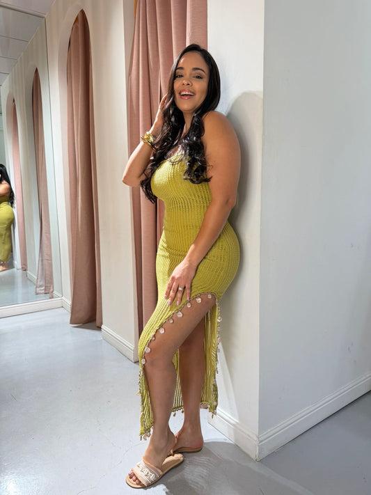 VESTIDO CON CONCHAS DE MAR